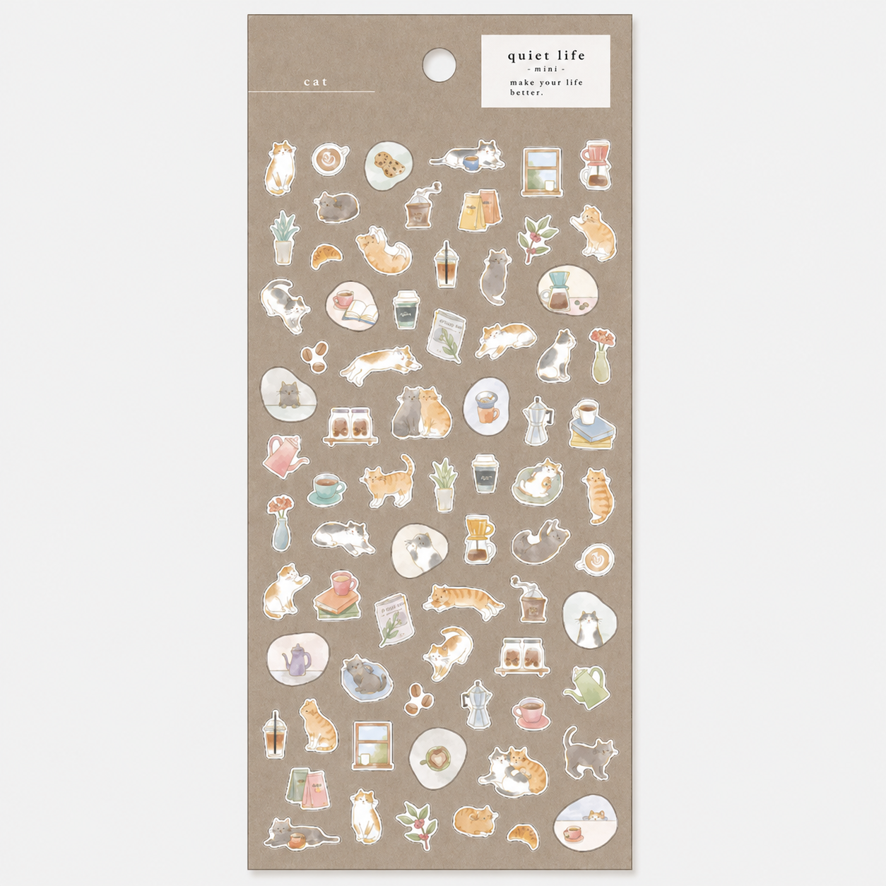 Quiet Life Mini Stickers - Cats