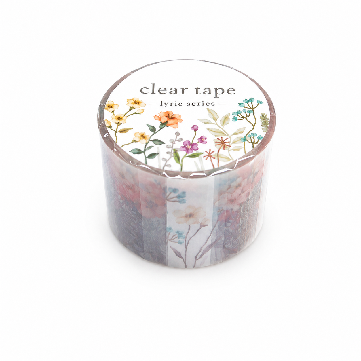 Mind Wave Lyric Series Clear Washi Tape - Flowers 30mm