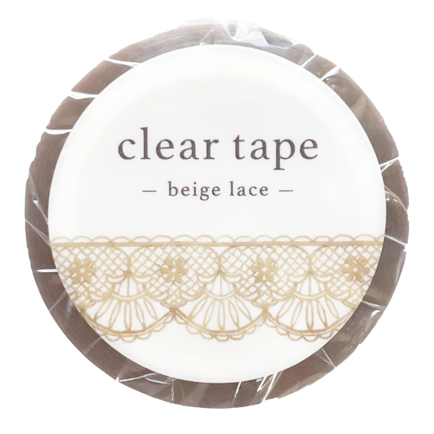Mind Wave Lyric Series Clear Tape – Beige Lace 15mm