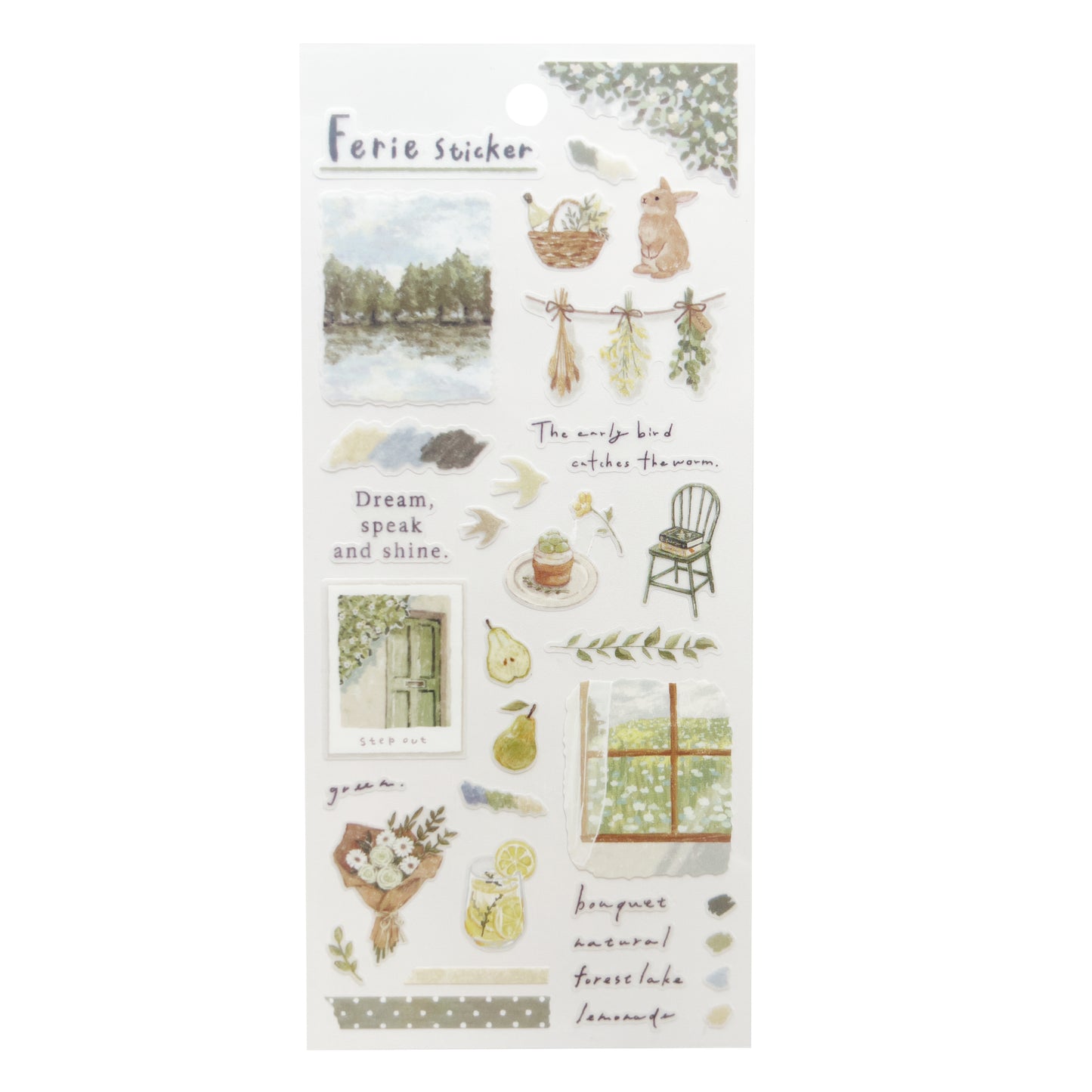 Ferie Sticker - Oil Pastel Flower Garden