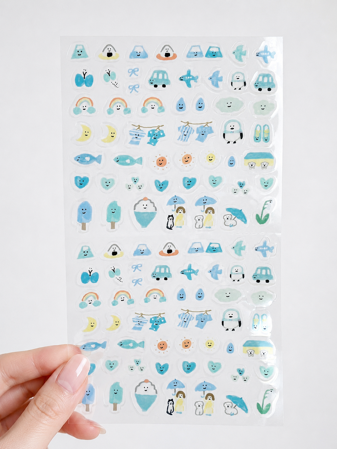 Daily Seal Transparent Stickers - Weather in Blue