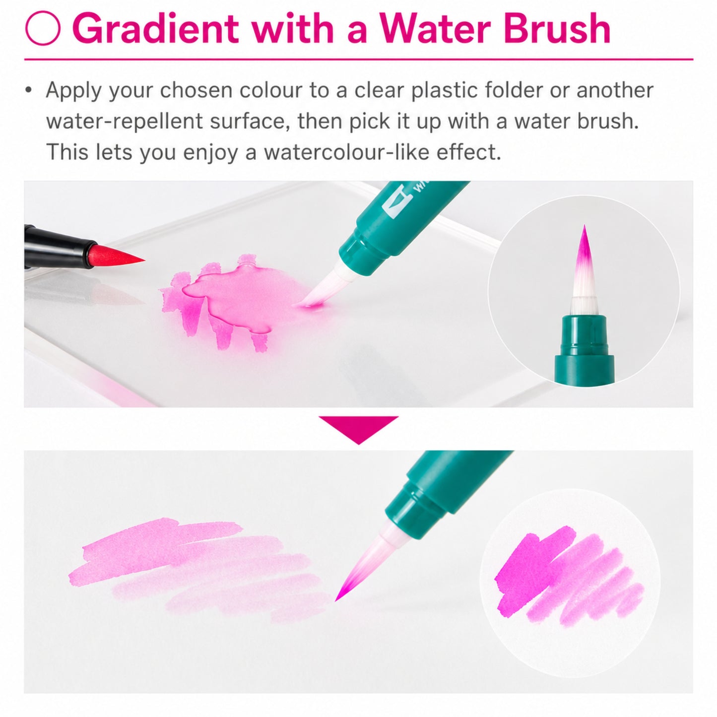 Tombow ABT Dual Brush Pens Water Based Dye Ink - 12 Pieces Pastel