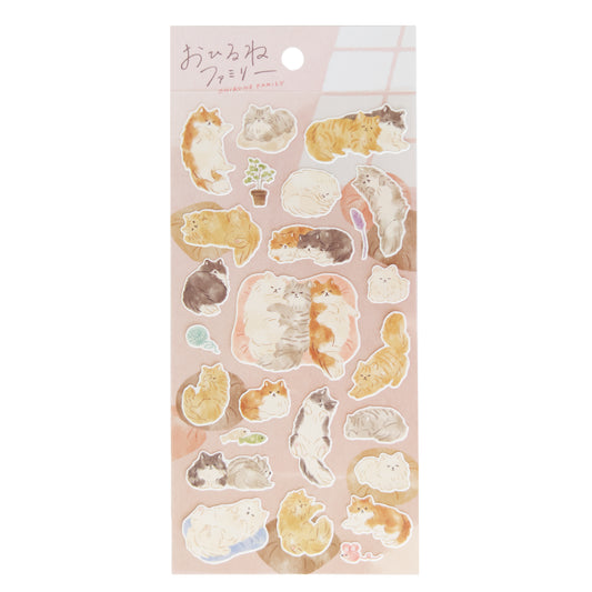 Mind Wave Stickers Ohirune Family - Cats