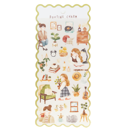 Mind Wave Routine Charm Stickers - Home