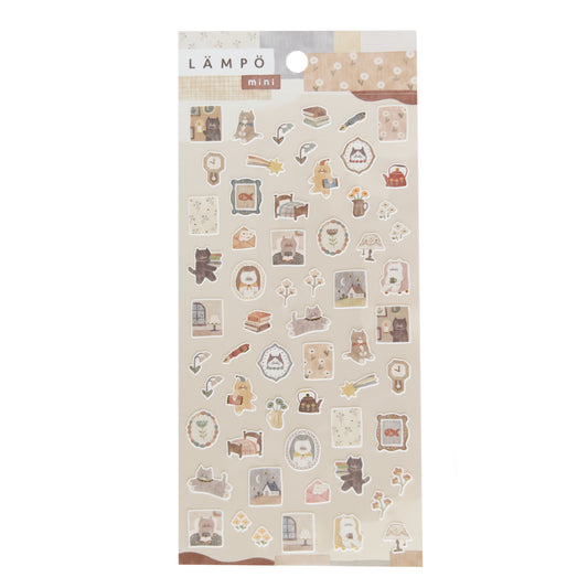 LÅMPÖ Mini Sticker Sheet - Cosy Cats at Home