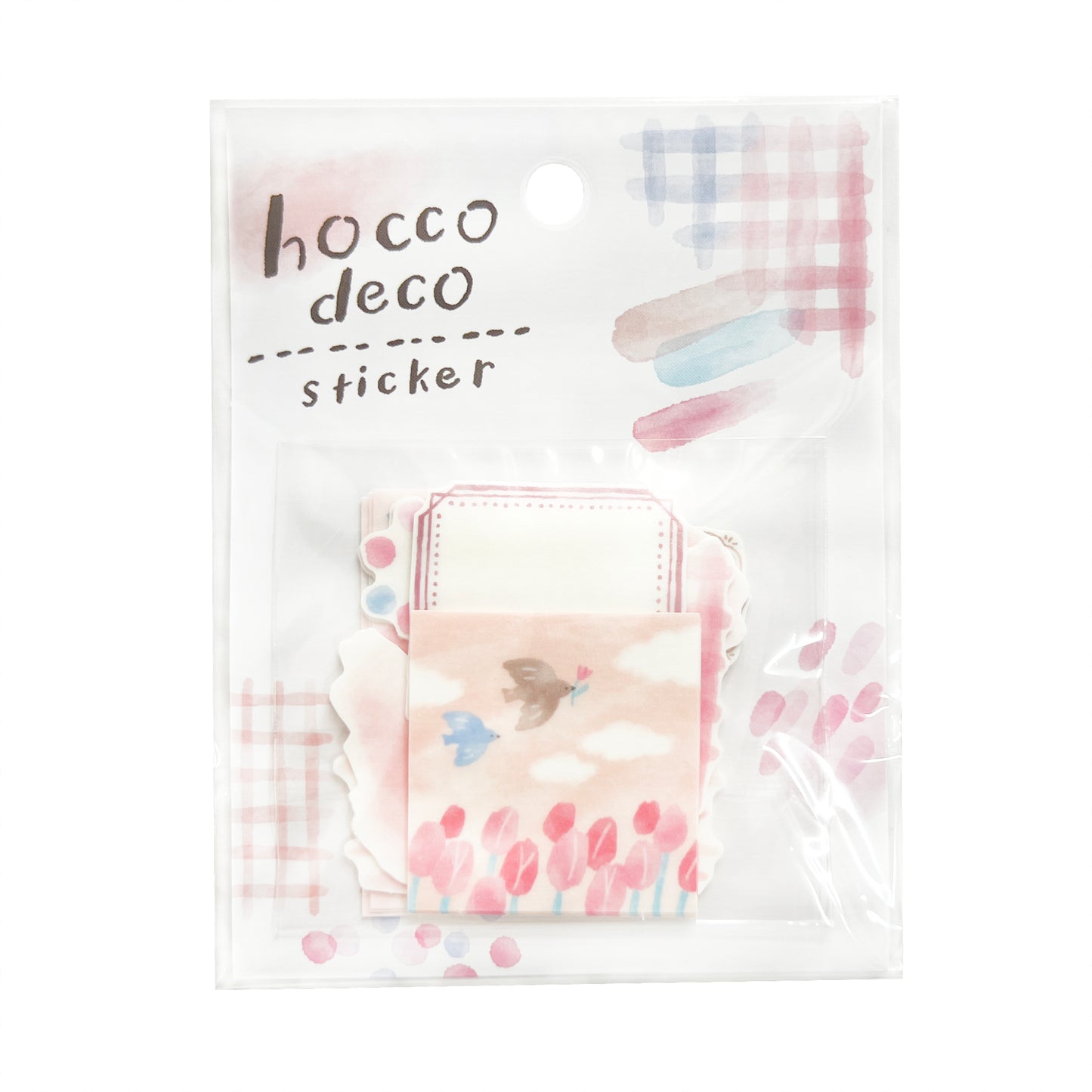 Mind Wave Hocco Deco Die Cut Washi Flake Sticker Birds and Tulips