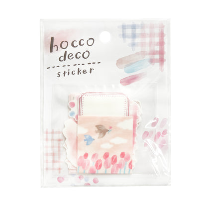 Mind Wave Hocco Deco Die Cut Washi Flake Sticker Birds and Tulips