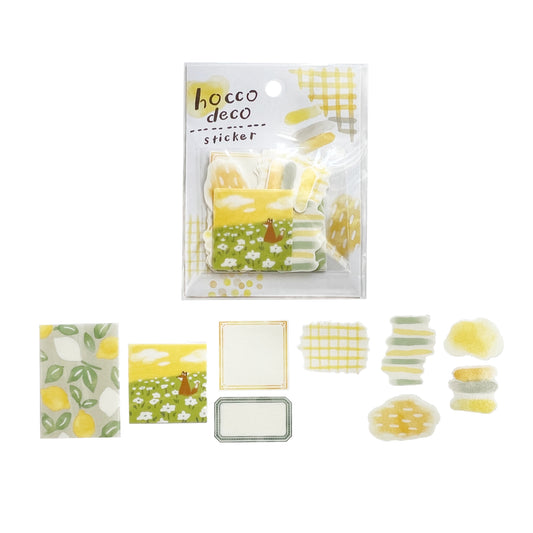 Mind Wave Hocco Deco Die Cut Washi Flake Sticker Fox in Field
