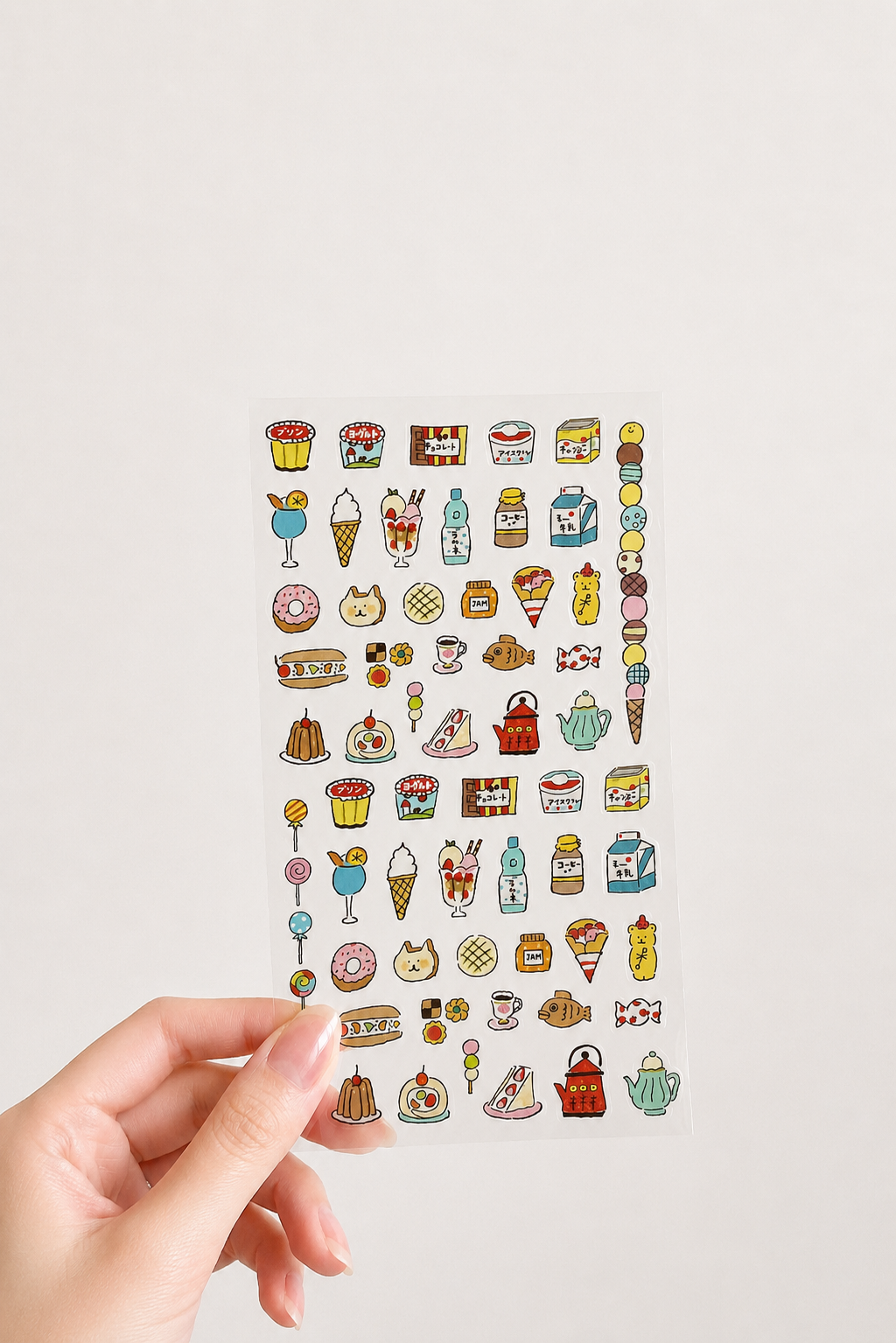 Daily Seal Transparent Stickers - Sweet Food