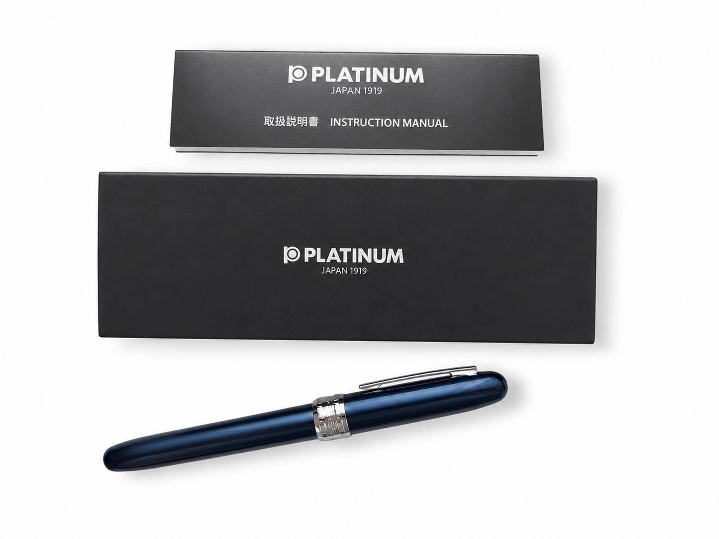 Platinum Brand Plaisir Blue Fountain Pen - Blue Ink 0.5mm