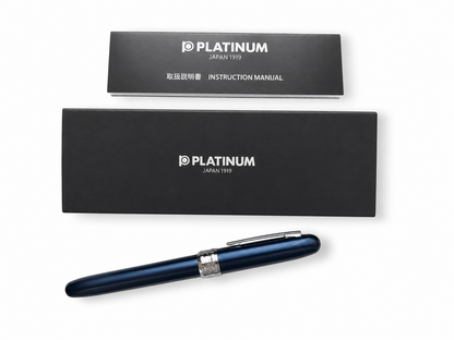 Platinum Brand Plaisir Blue Fountain Pen - Blue Ink 0.5mm