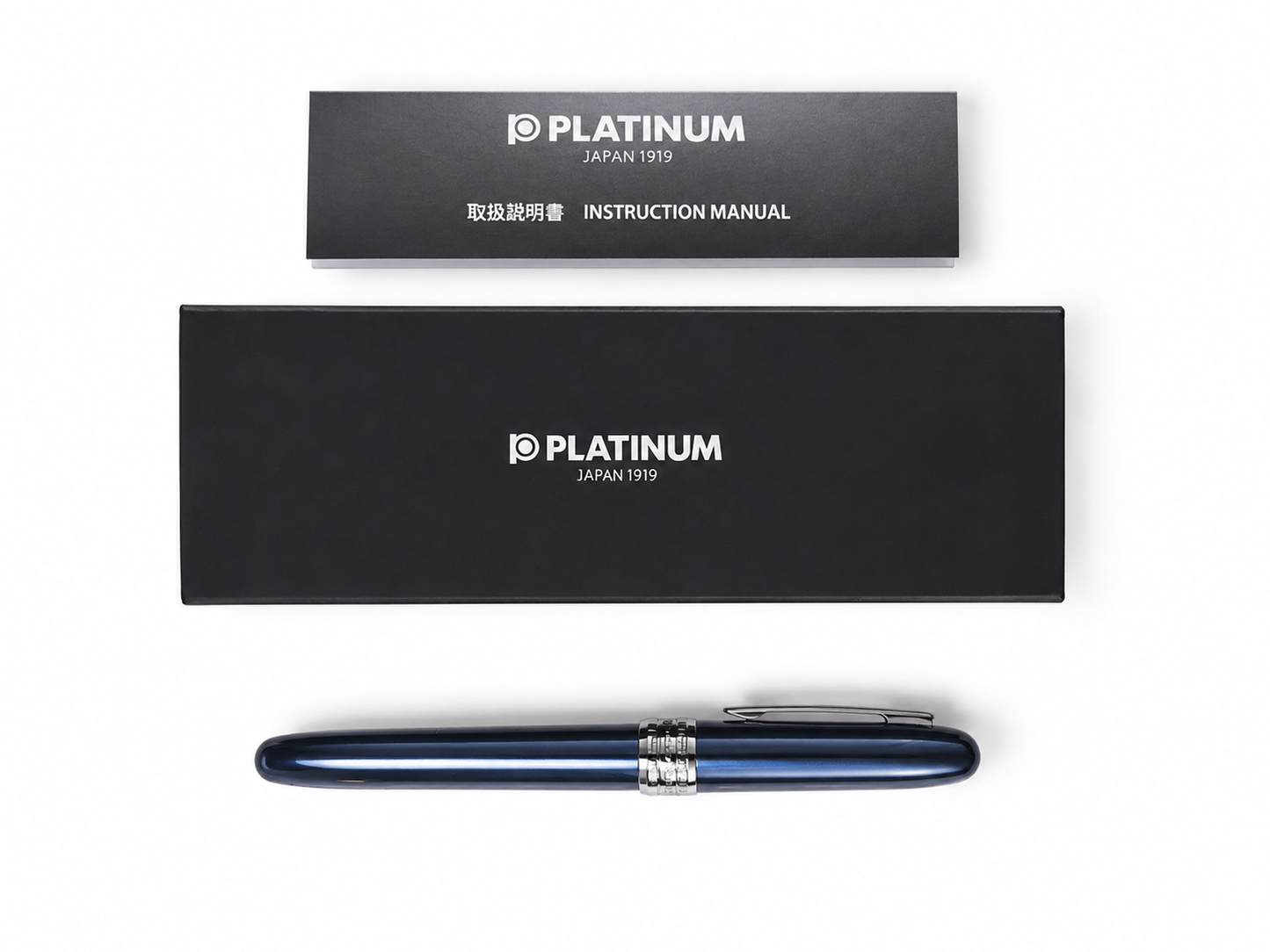 Platinum Brand Plaisir Blue Fountain Pen - Blue Ink 0.5mm