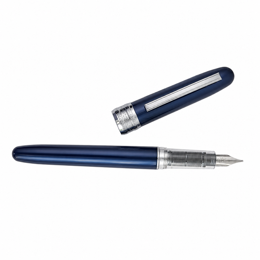 Platinum Brand Plaisir Blue Fountain Pen - Blue Ink 0.5mm