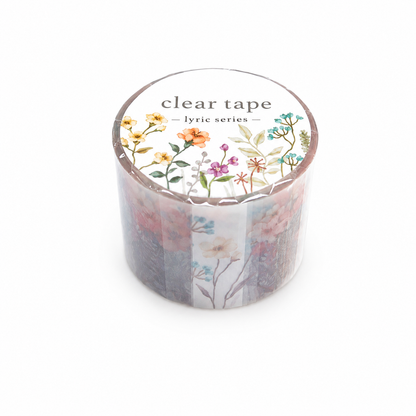 Mind Wave Lyric Series Clear Washi Tape - Flowers 30mm