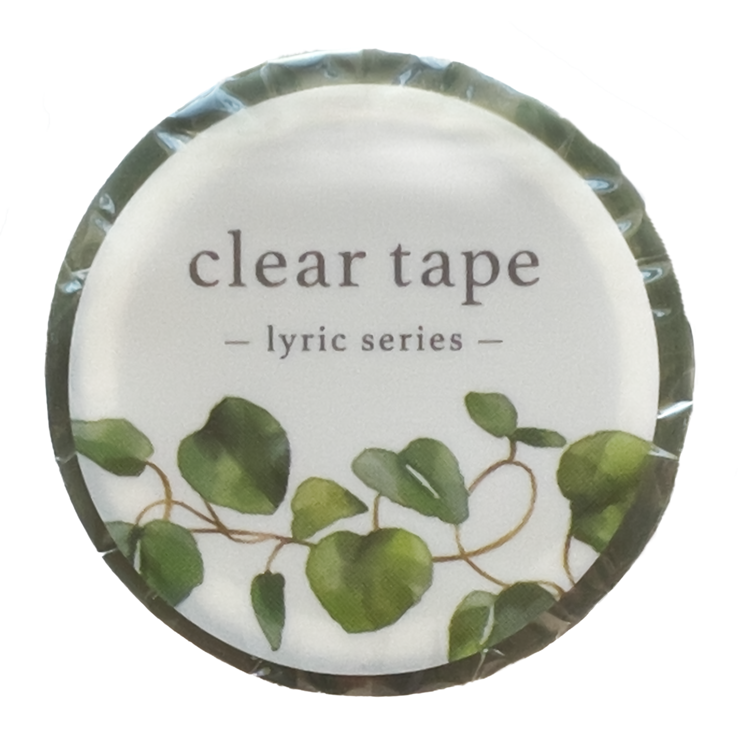 Mind Wave Lyric Series Clear Tape – Green Leaves 30mm