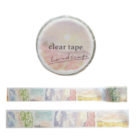 Mind Wave Lyric Series Clear Tape – Landscapes and Clouds 30mm