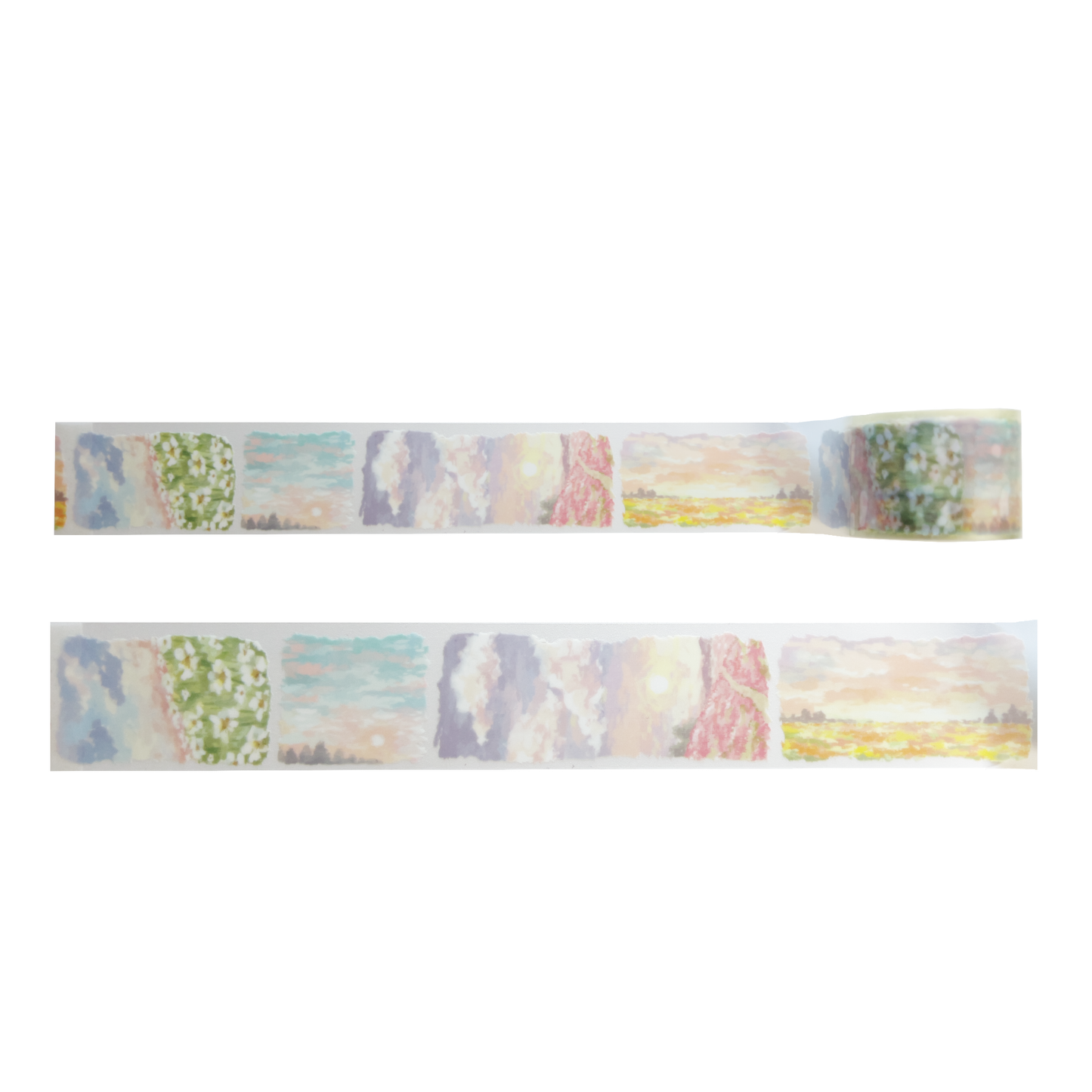 Mind Wave Lyric Series Clear Tape – Landscapes and Clouds 30mm