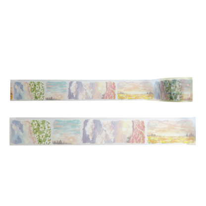 Mind Wave Lyric Series Clear Tape – Landscapes and Clouds 30mm