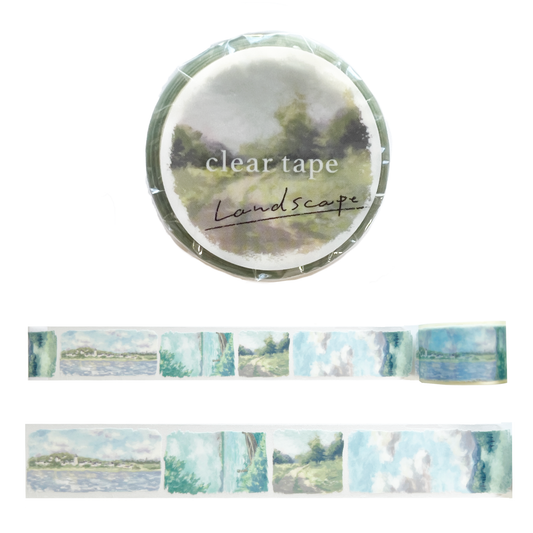 Mind Wave Lyric Series Clear Tape – Landscapes and Trees 30mm
