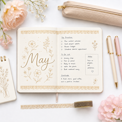 Mind Wave Lyric Series Clear Tape – Beige Lace 15mm