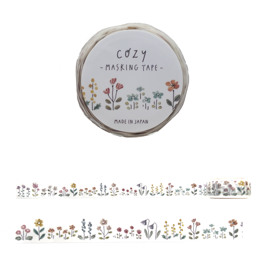 Cozy Masking Tape – Flowers 18mm