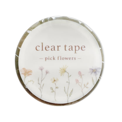 Clear Tape - Pick Flowers 30mm