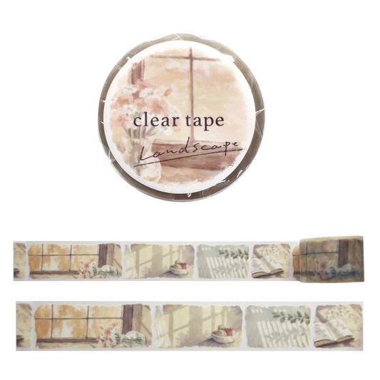 Clear Tape - Landscapes and Cosy Window Scenes 30mm