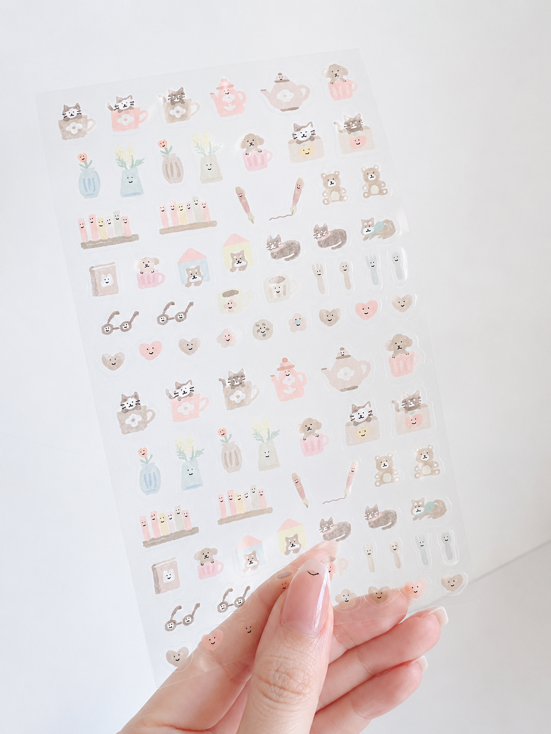 Daily Seal Transparent Stickers - Chill in Brown