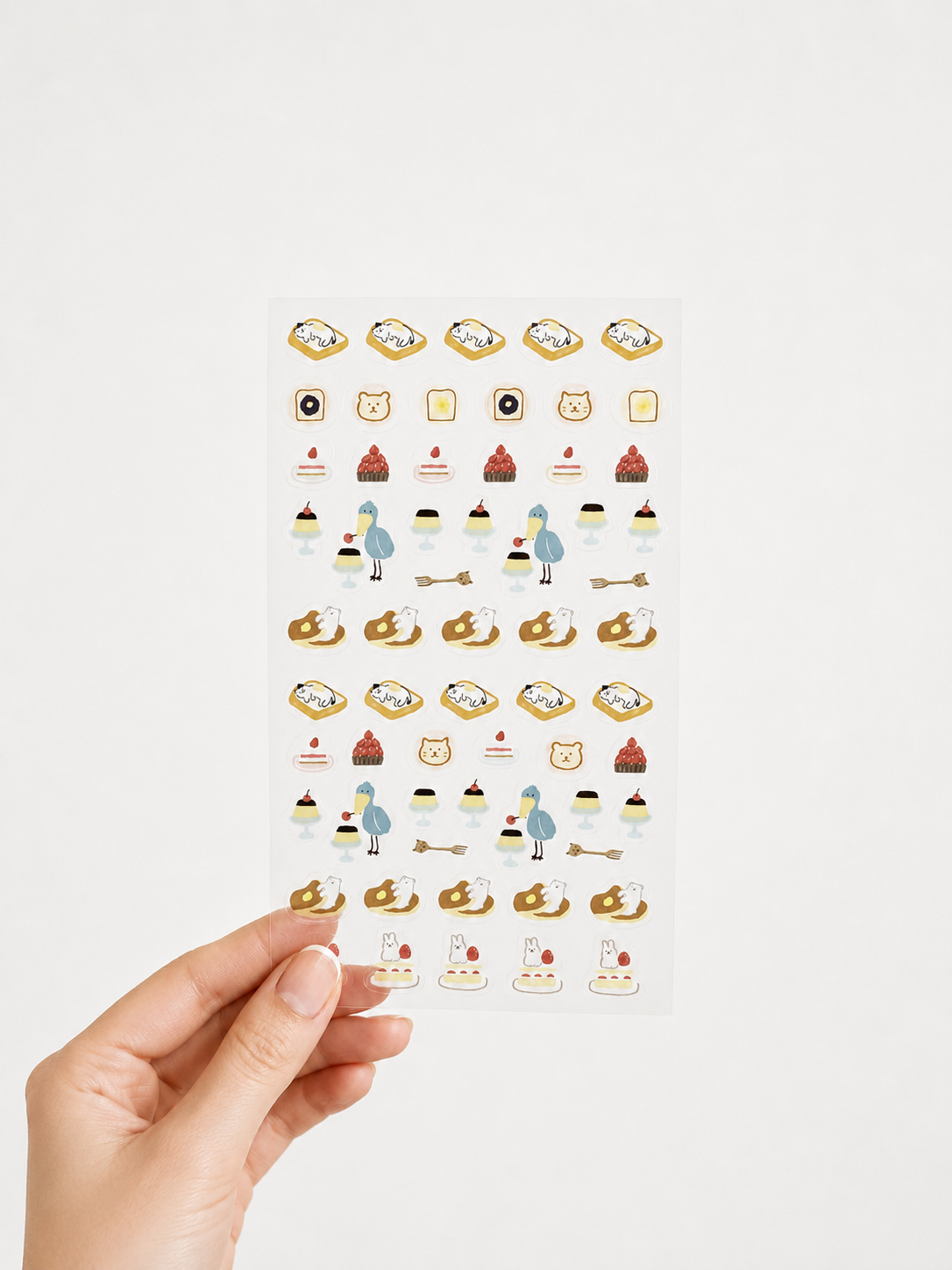 Daily Seal Transparent Stickers - Animals with Dessert