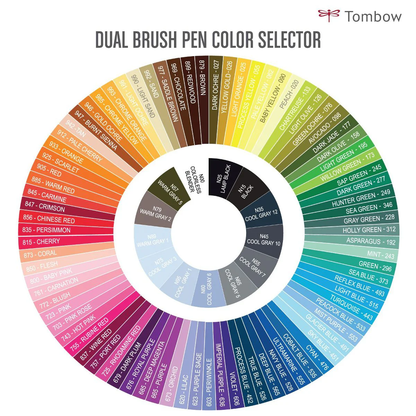 Tombow ABT Dual Brush Pen - Red Colour Range